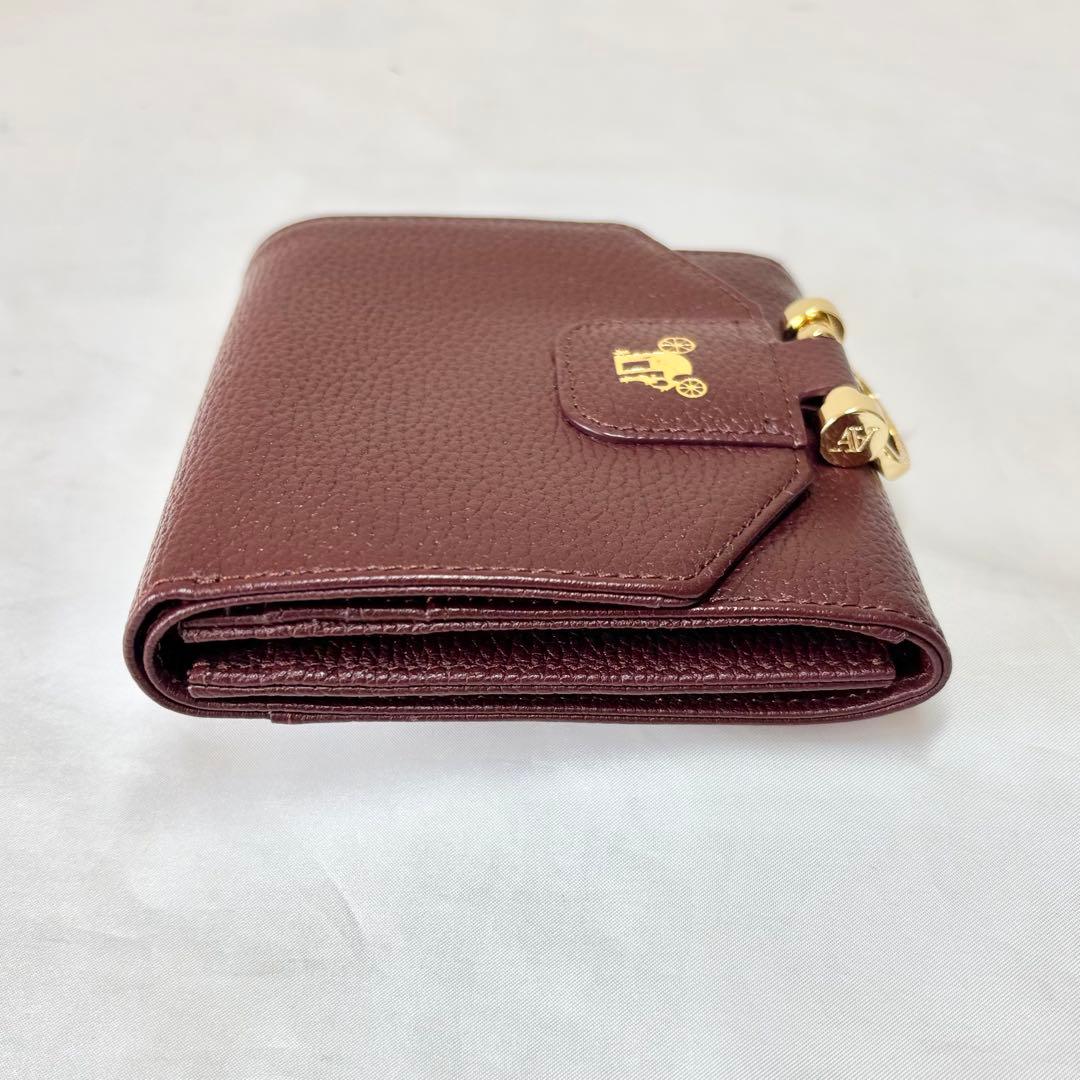 【美品】　アタオ　ロトロ　二つ折り財布　コンパクトウォレット　馬車　シボ革　人気