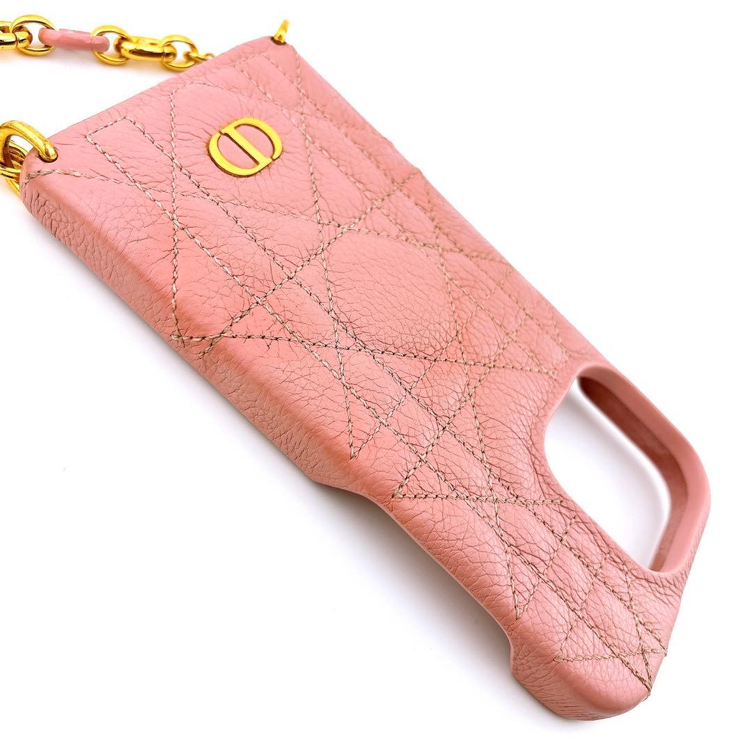 ディオール レディディオール iPhone14 Pro チェーン スマホケース