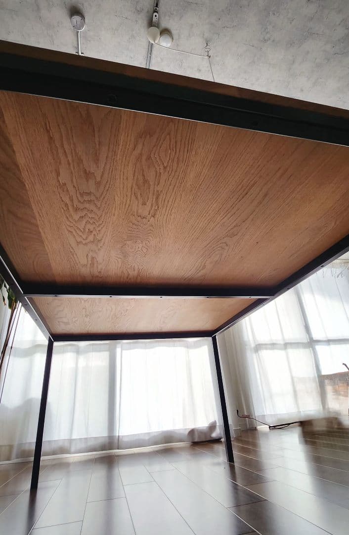 ダイニングテーブル アイアン×無垢材(オーク)