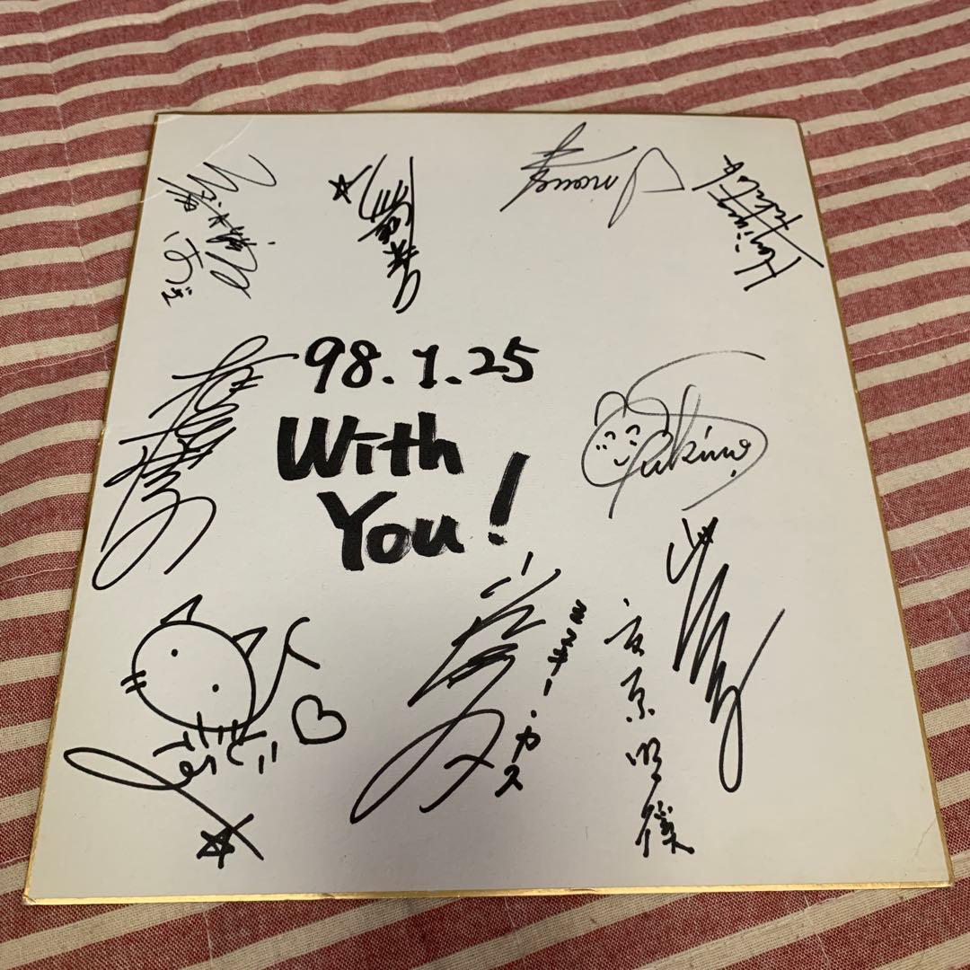 サイン色紙　誰のか忘れてしまいました。。アイドル？声優？