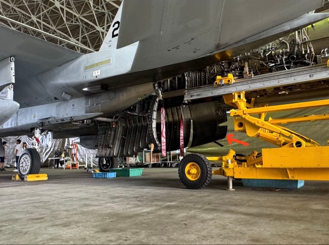 実物F-15戦闘機　アフターバーナーファザーセクション