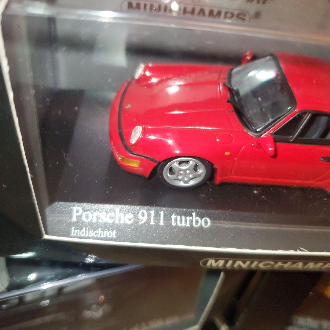 MINICHAMPS Porsche 911 turbo 6台セット赤、黄
