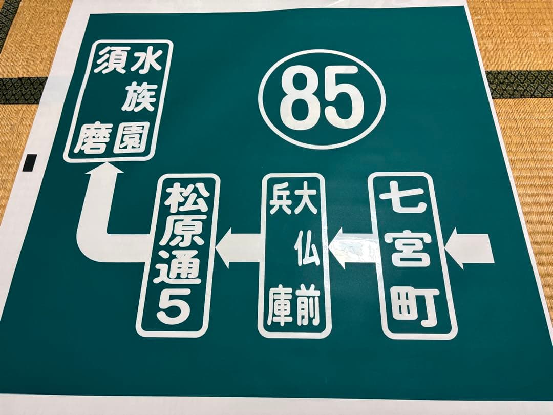 神戸市バス側面方向幕