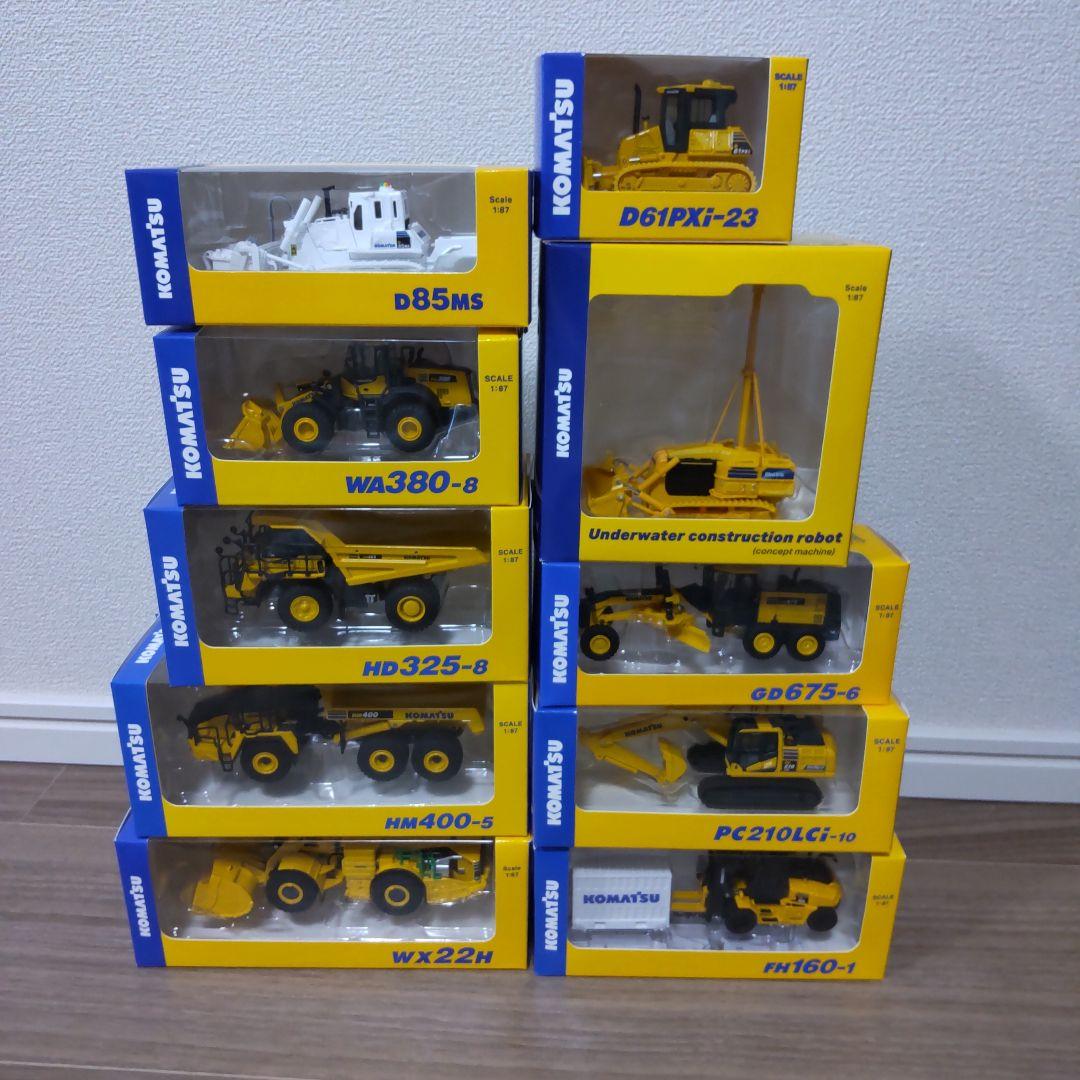 コマツ KOMATSU　オリジナルミニチュア　10点セット