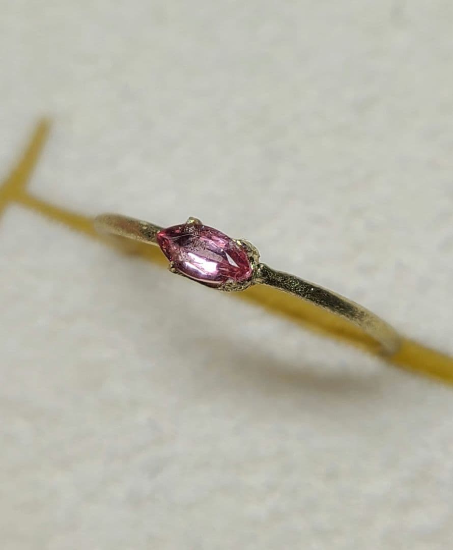 なお★パパラチアサファイア★リングオーダーソ付