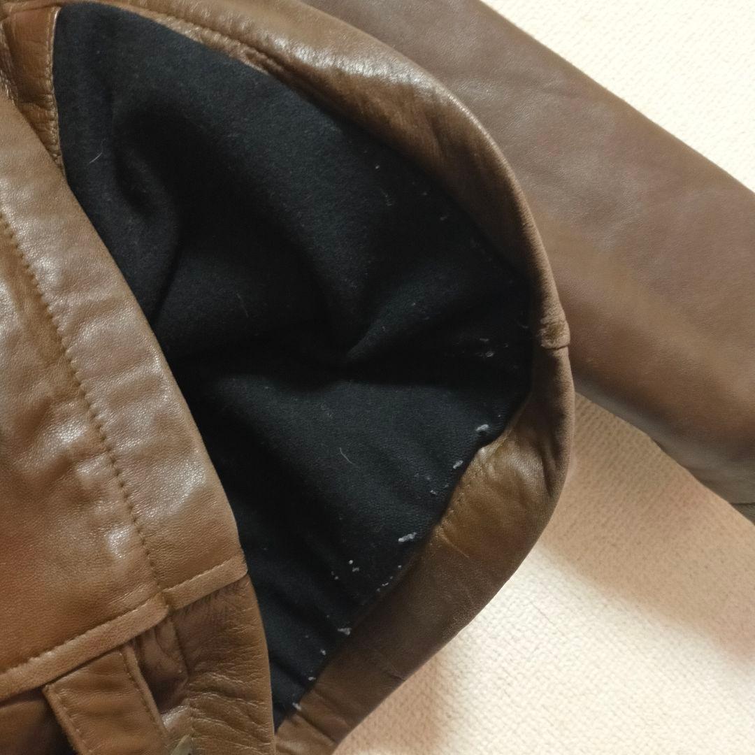 LEVI'S リーバイス 韓国製90s レザージャケット ライダース ラムレザー