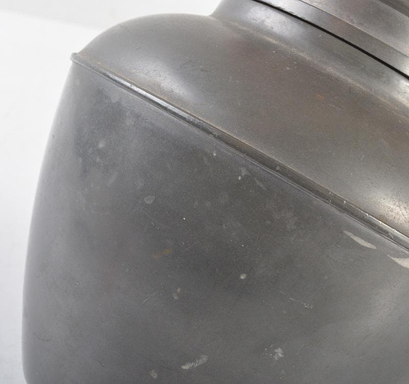 煎茶道具　古錫　茶壷　茶心壷　約696ｇ　MR4773