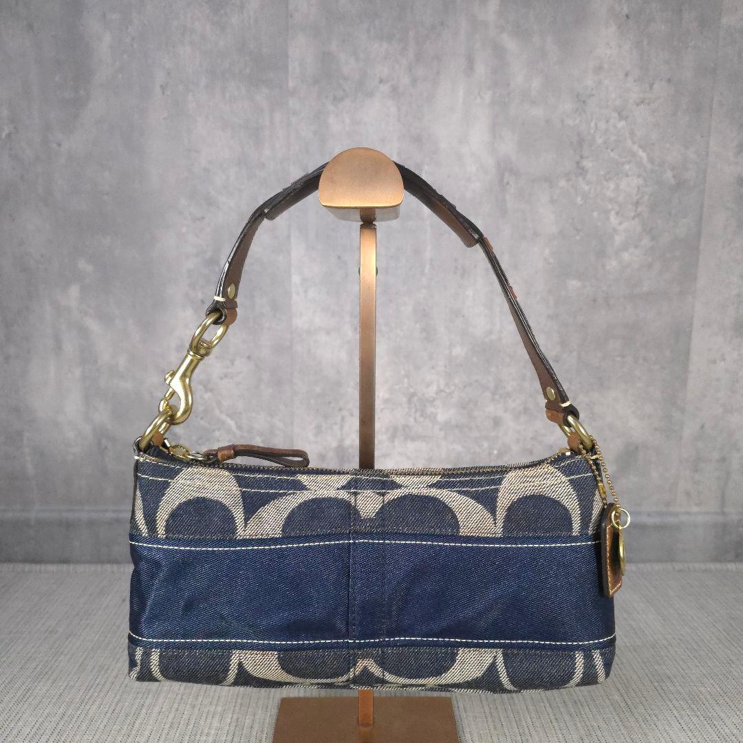 希少柄　コーチ　ソーホー　アクセサリーポーチ　ショルダーバッグ　シグネチャー