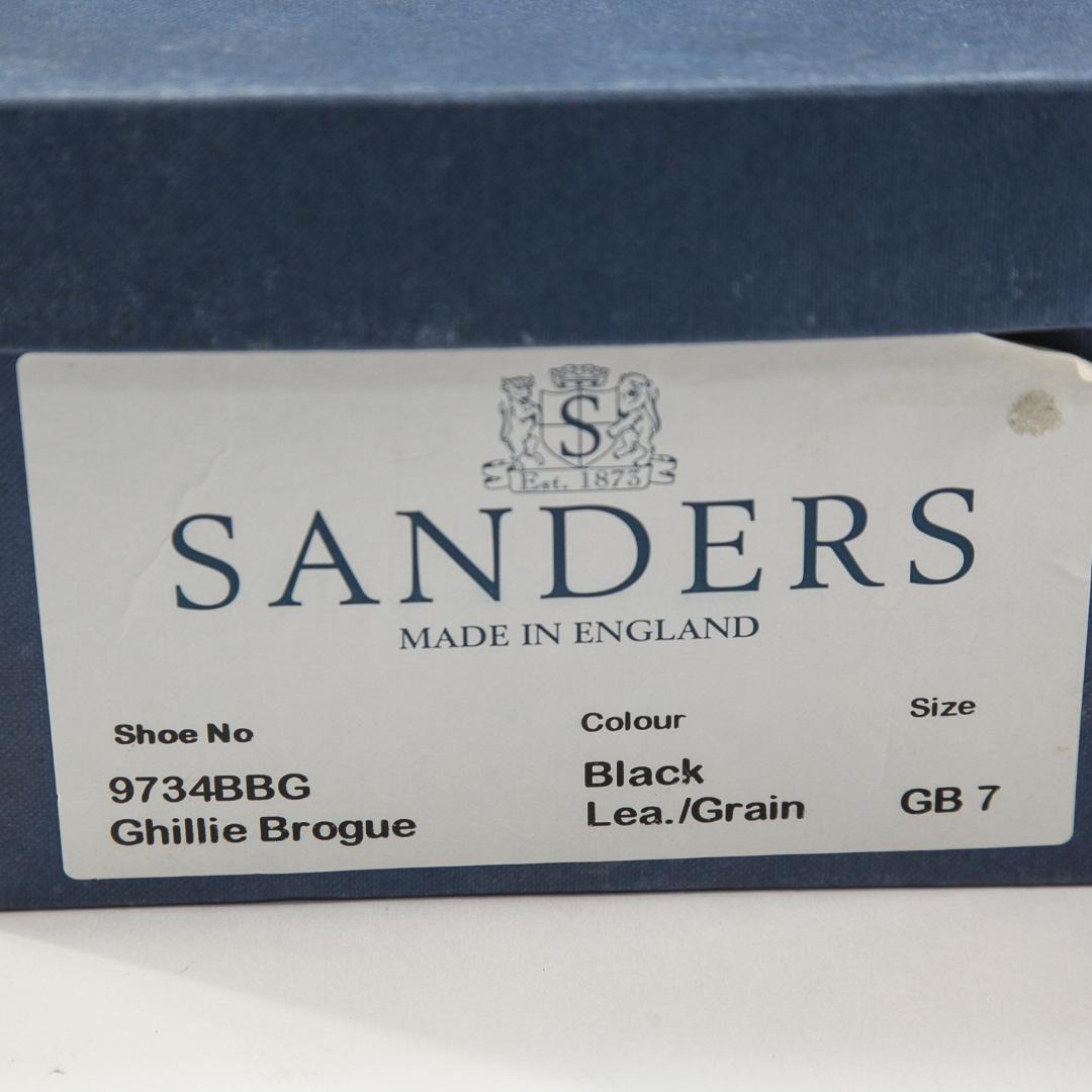 SANDERS Full Brogue Ghillie ギリーシューズ 26cm