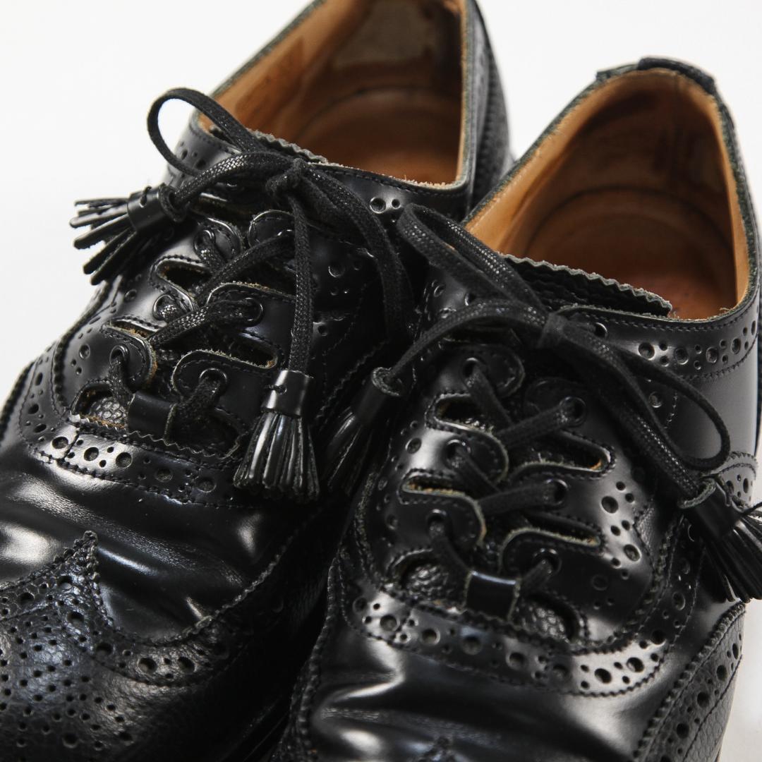 SANDERS Full Brogue Ghillie ギリーシューズ 26cm