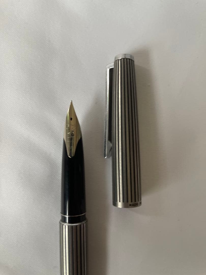 パイロット 万年筆 18K-WG 刻印 F H377 K18 ホワイトゴールド