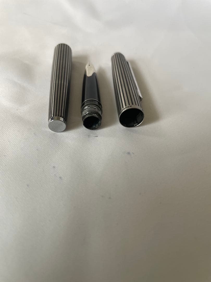 パイロット 万年筆 18K-WG 刻印 F H377 K18 ホワイトゴールド