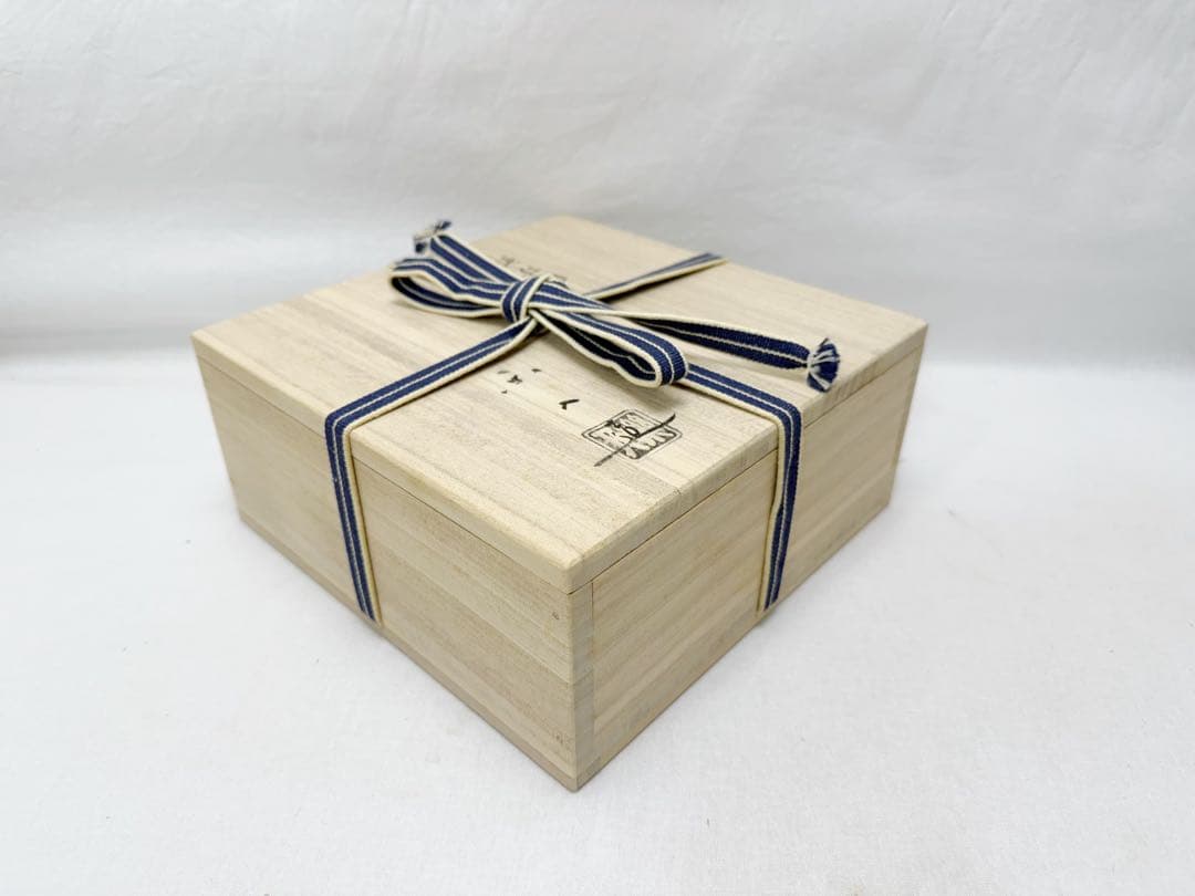 ほぼ未使用 茶道具 吉村楽入作 淡紅釉 灰器 陶印 栞 共箱