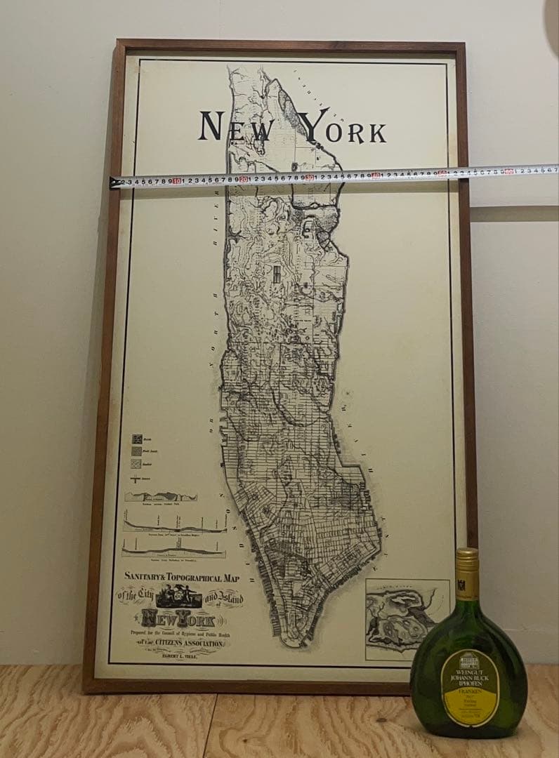 Black and White \"New York City\" ニューヨーク　額