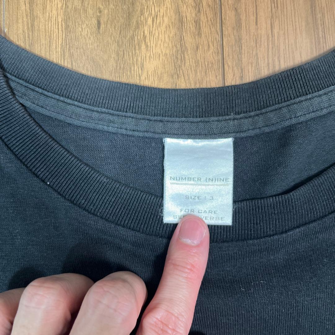 NUMBER (N)INE ブラック Tシャツ