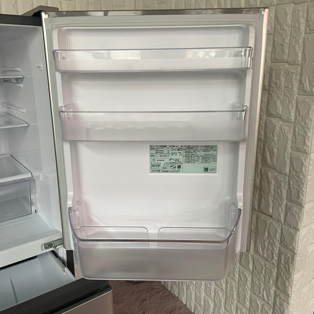 都内23区送料無料✨HITACHI✨3ドア冷蔵庫 R-27NV 2020年製