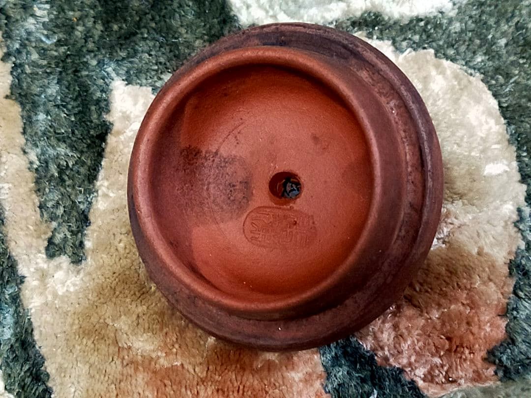 ♥小さな♥　中国　♥朱泥♥　急須　♥　よこ１００ｍｍ　骨董　古玩