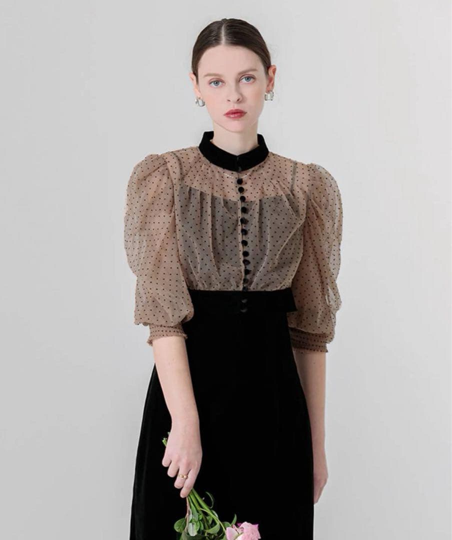 Leja/ドレス/お呼ばれ/結婚式/パーティー/ドット柄