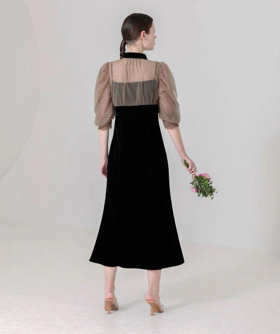 Leja/ドレス/お呼ばれ/結婚式/パーティー/ドット柄