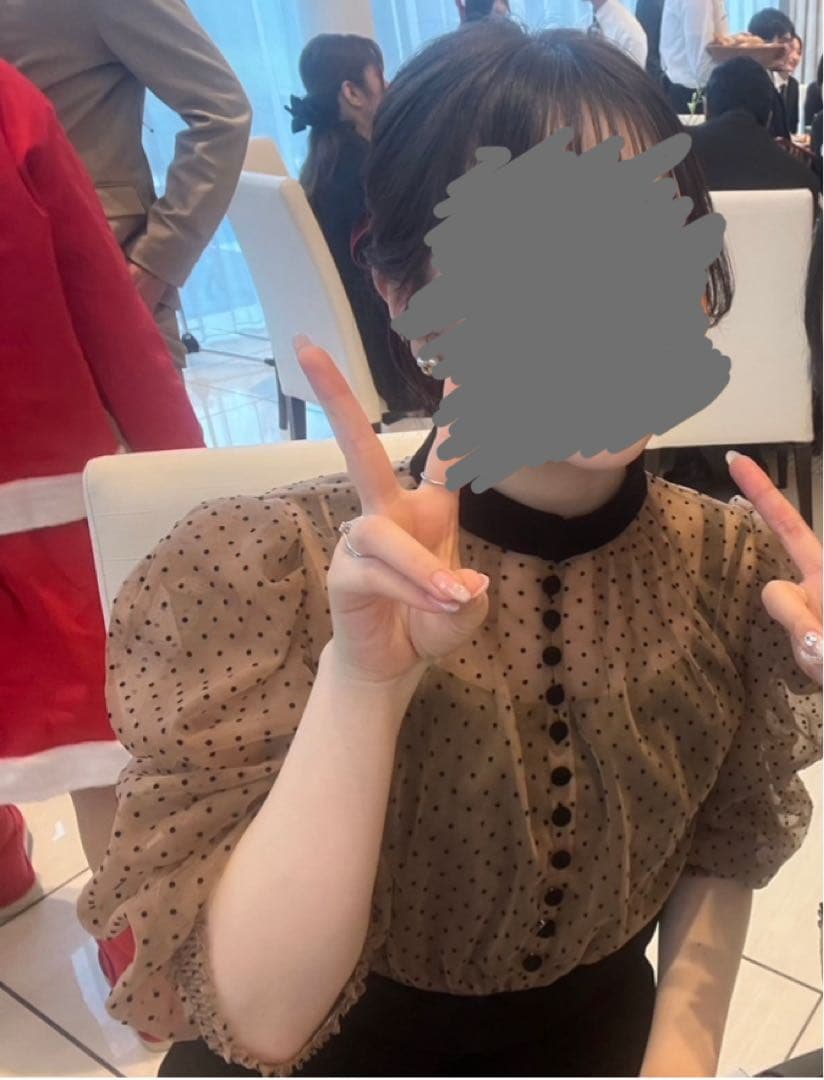 Leja/ドレス/お呼ばれ/結婚式/パーティー/ドット柄