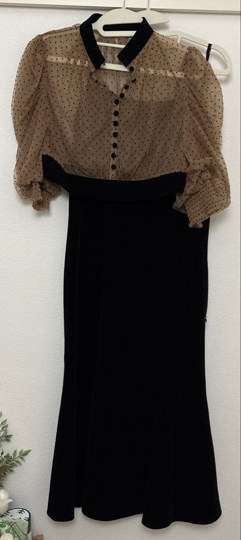 Leja/ドレス/お呼ばれ/結婚式/パーティー/ドット柄