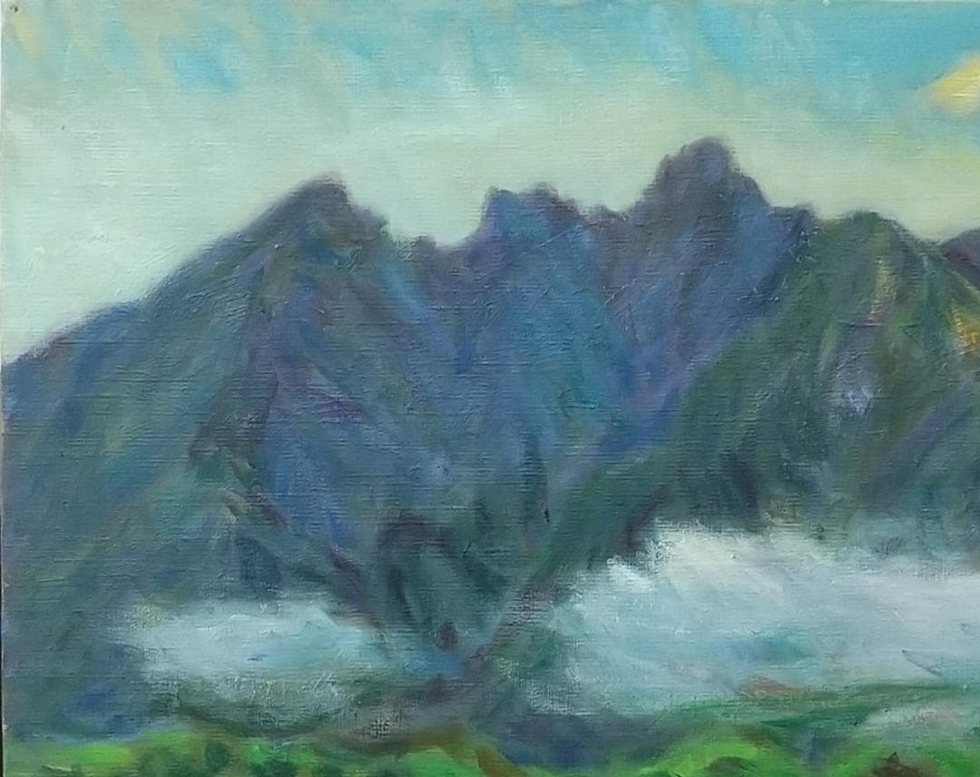 絵画「根子岳」2006 P10 油絵