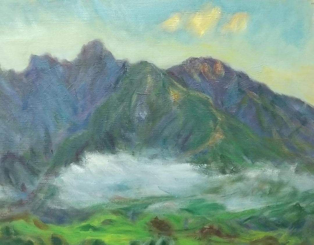 絵画「根子岳」2006 P10 油絵