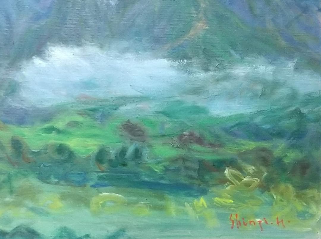 絵画「根子岳」2006 P10 油絵