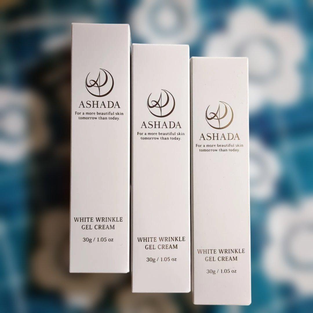 ASHADA ホワイトリンクルジェルクリーム 30g　3個セット