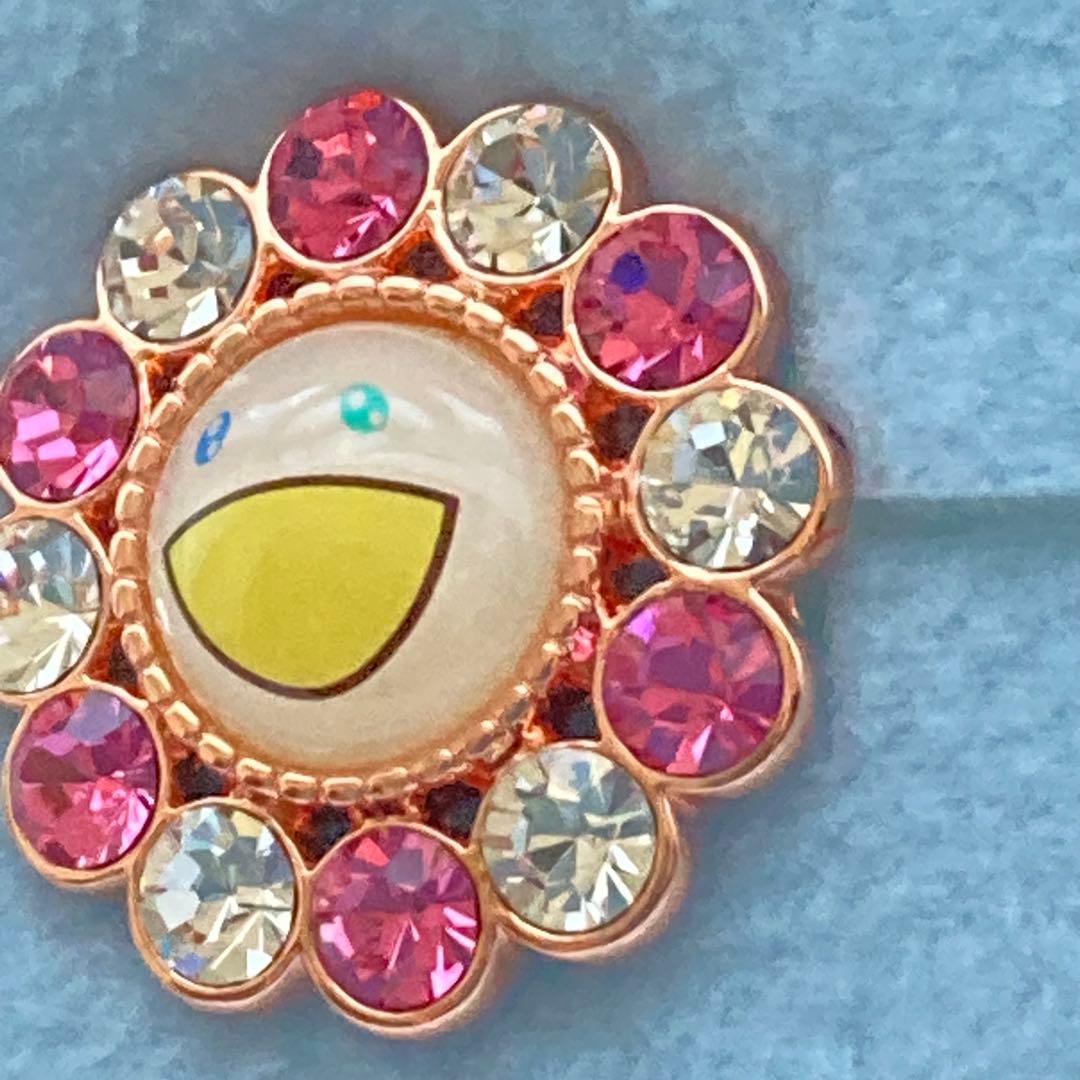 【新品】Liquem 村上隆 コラボ フラワー ピンズ（ピンクxホワイト）