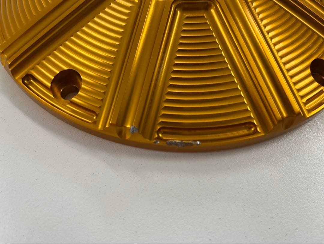 10ゲージ ダービーカバー ゴールド M8ツーリング用