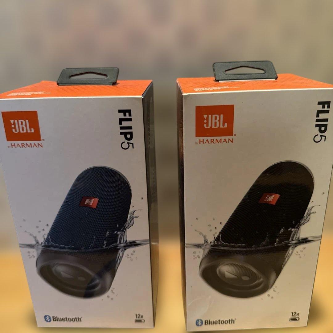 JBL FLIP5 スピーカー 2台でステレオセット アンカー充電器付き