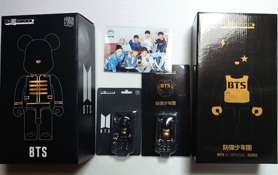 BTS ベアブリック BE@RBRICK 4体 防弾少年団