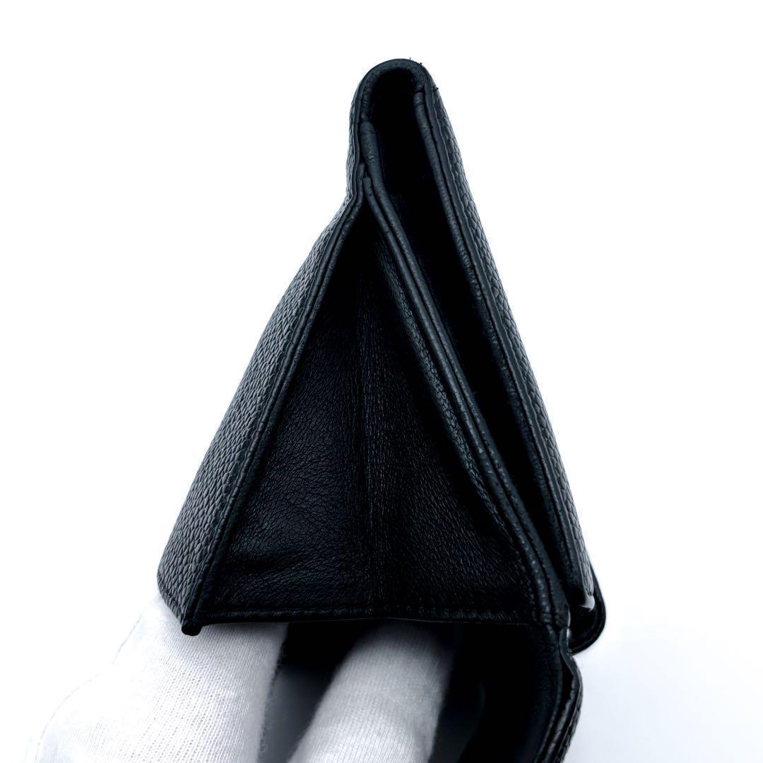 【美品✨】シャネル 財布 ココステッチ キャビア Wホック 二つ折 BL