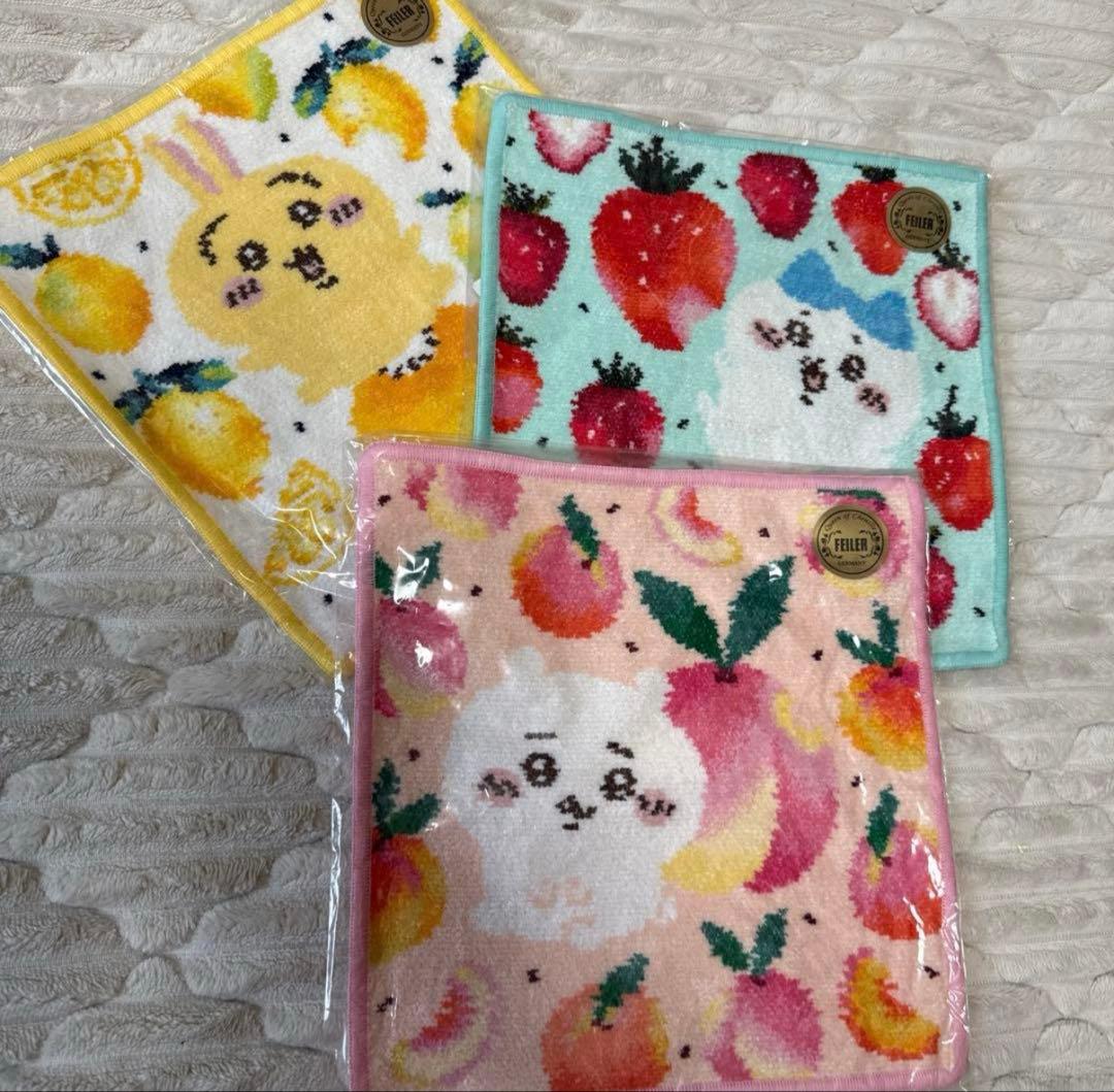 【新品未使用品】フェイラー FEILER ちいかわ ハンカチ 3枚セット