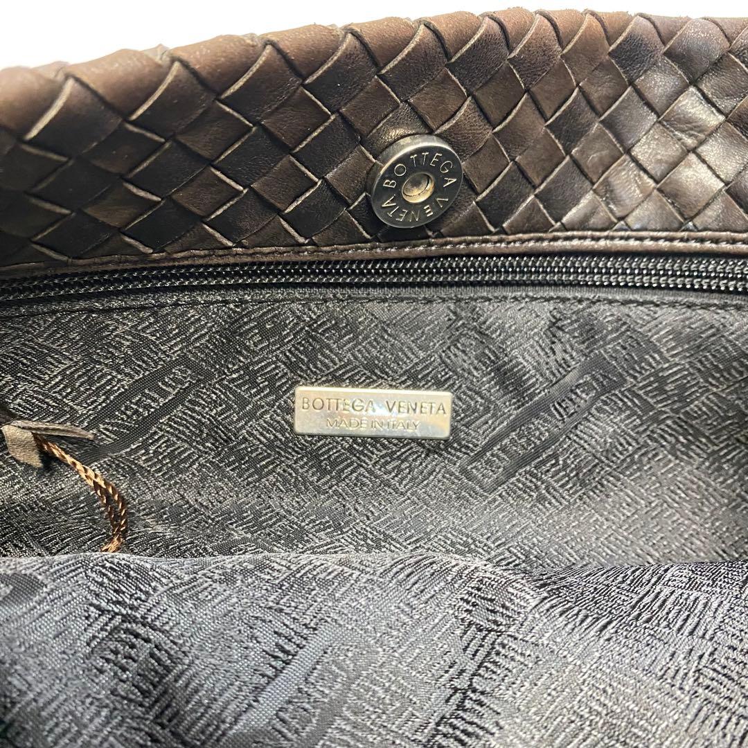 ボッテガヴェネタ ブラウン イントレチャート ワンショルダーバッグ