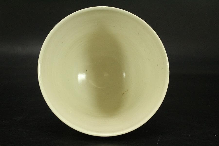 中国美術 白磁 碗 碗台 二件揃 φ12.5cm(LC512)