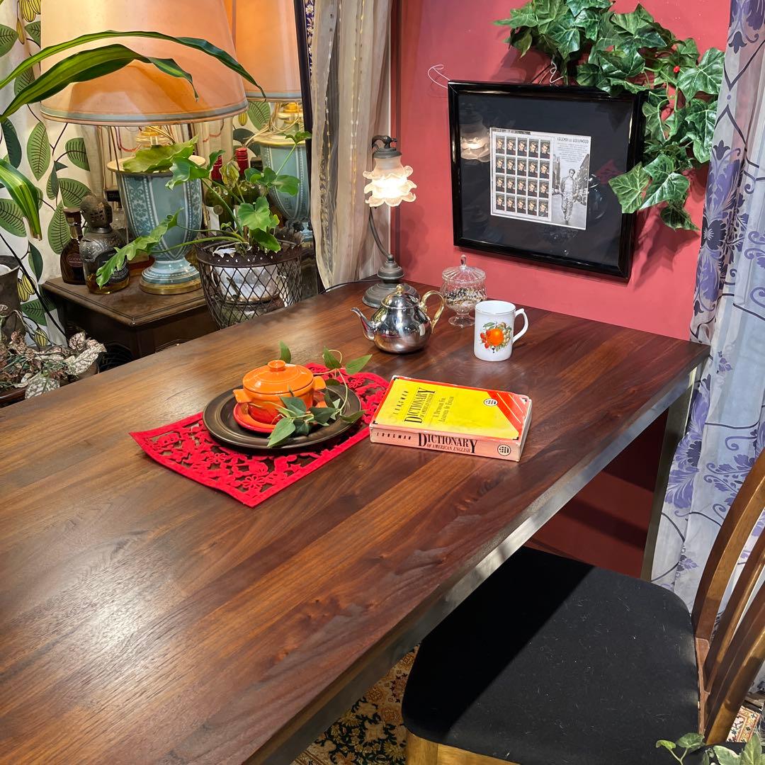 Sale 美品　ヴィンテージ ウォールナット無垢　ダイニングテーブル