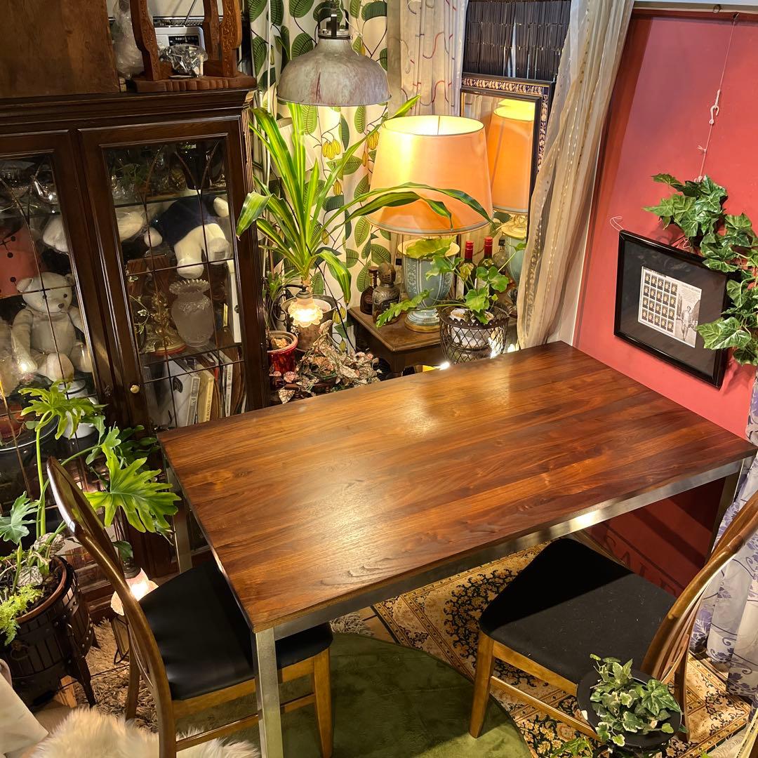 Sale 美品　ヴィンテージ ウォールナット無垢　ダイニングテーブル