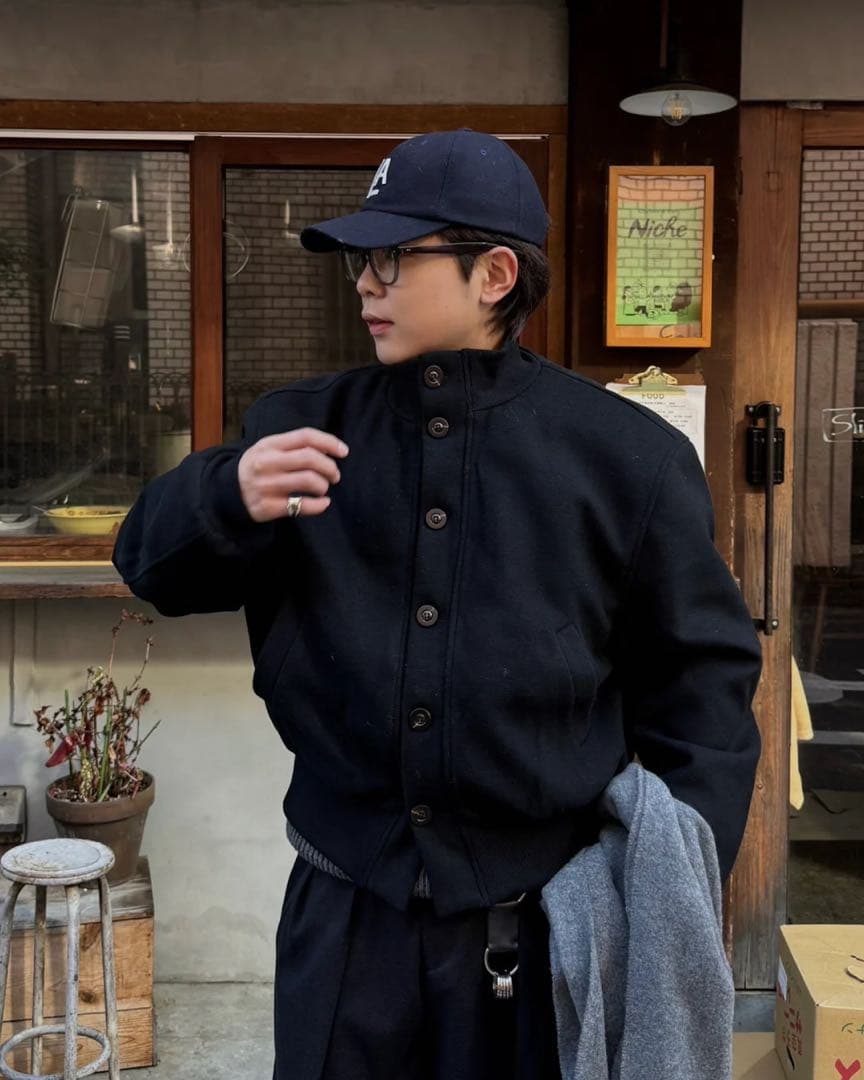 【即完】Yolo スタンドアップウールジャケット　Mサイズ