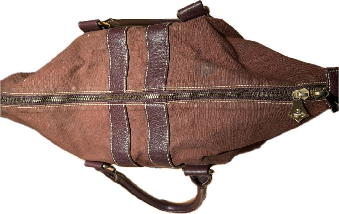 24時間以内発送！Vivienne Westwoodブラウンキャンバスバッグ