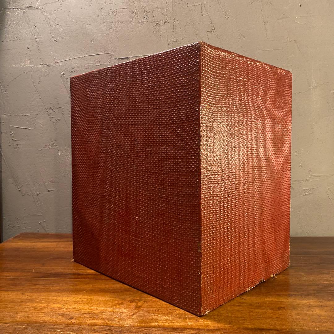 稀少 時代物 三段小引き出し 漆塗り 骨董品 古家具 古民家 蔵出し