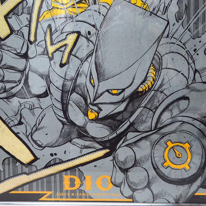t*休様 大阪限定★ジョジョ展　ザ・ワールド　A1　ポスター　DIO　額付き