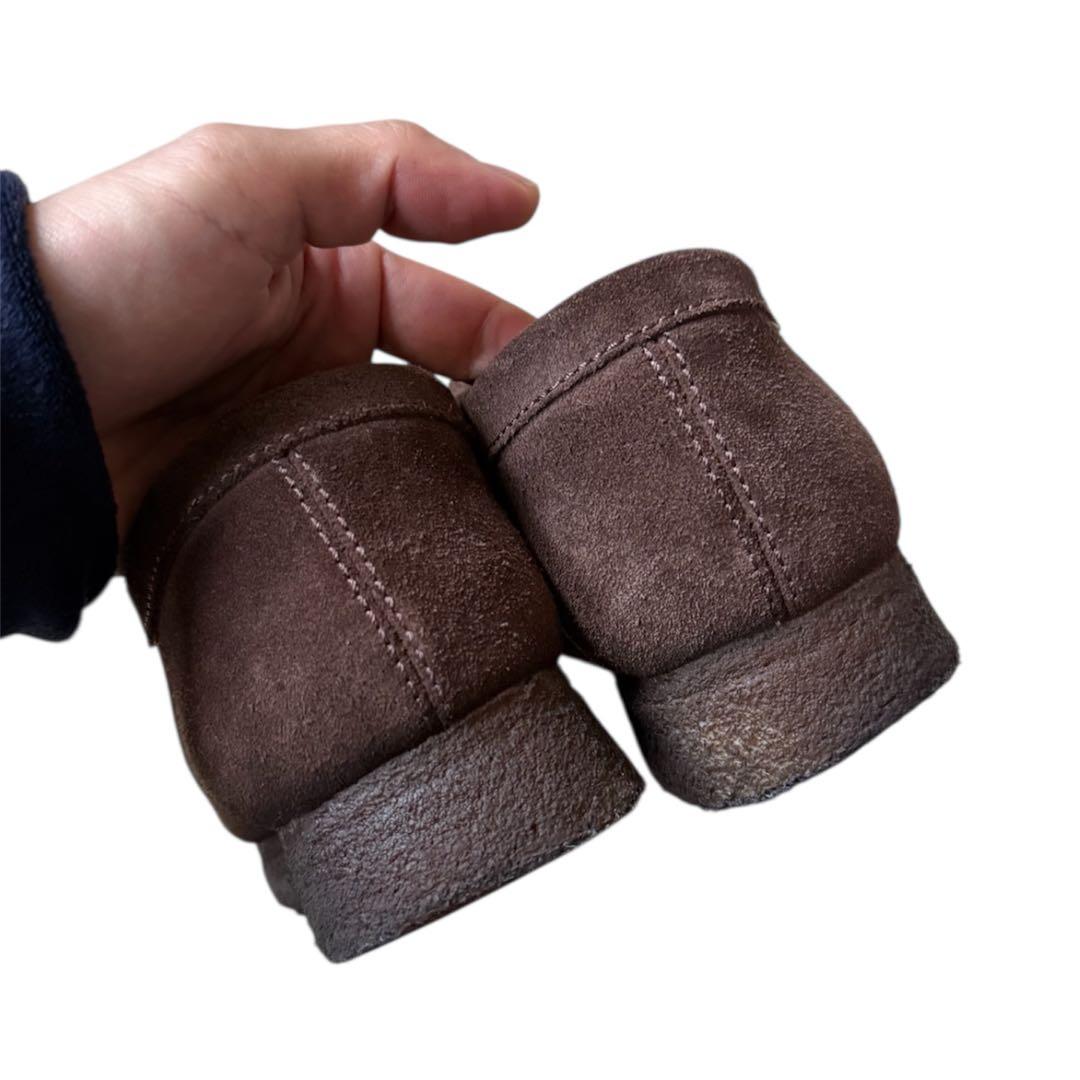 クラークス ワラビー ブラウン スエード モカシン Clarks