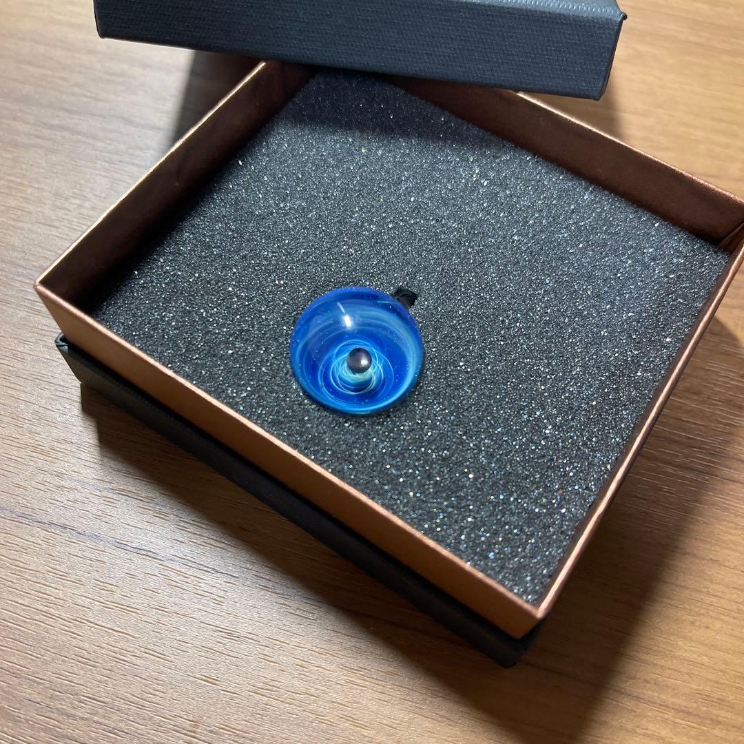 宇宙ガラス +α オパール 正規品 星 惑星 ペンダント クリスタル