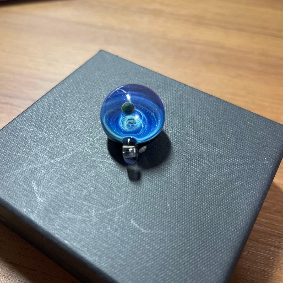 宇宙ガラス +α オパール 正規品 星 惑星 ペンダント クリスタル