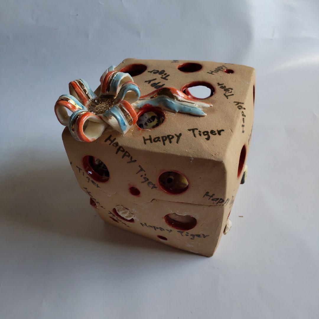 干支置物 前田晶子 作 寅 寅年 Happy Tiger2022 新品 未使用B