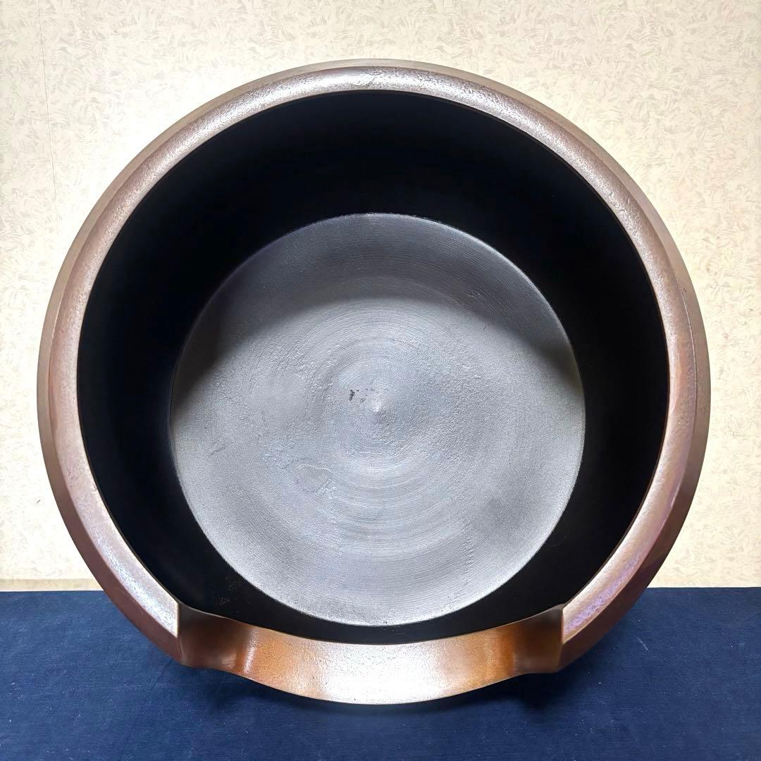 人間国宝敬典造 風炉 茶釜 電熱器 斑地紋面取風炉 羽付釜 ヤマキ電熱器 敷板