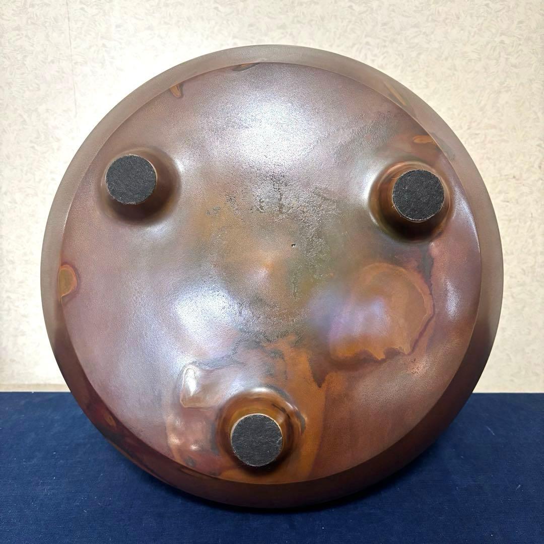 人間国宝敬典造 風炉 茶釜 電熱器 斑地紋面取風炉 羽付釜 ヤマキ電熱器 敷板