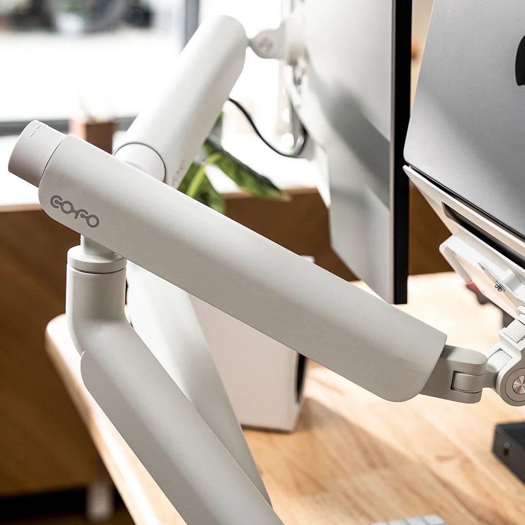 COFO無重力モニターアームPro デュアル マットホワイト